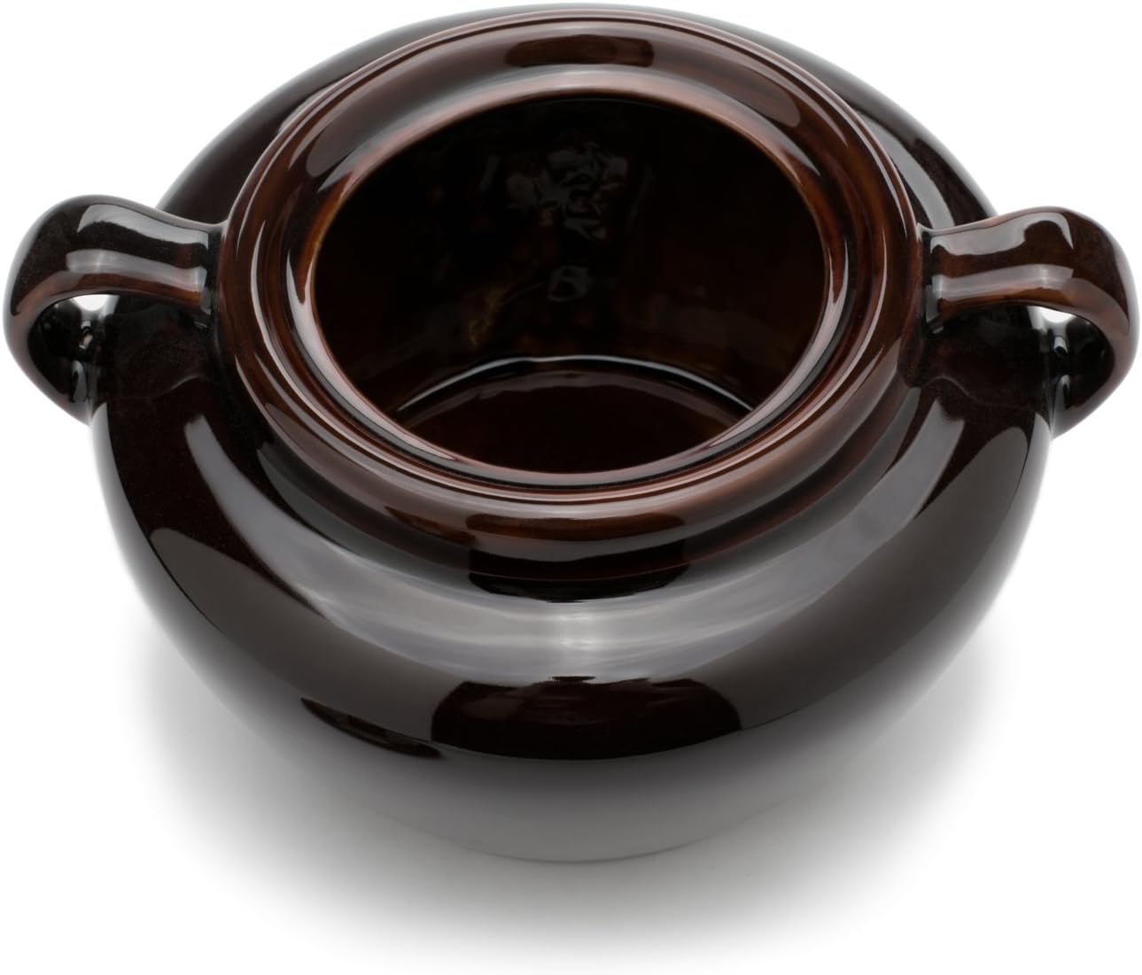 Fox Run 0350 Stoneware Bean Pot, 9.75 inches, Brown