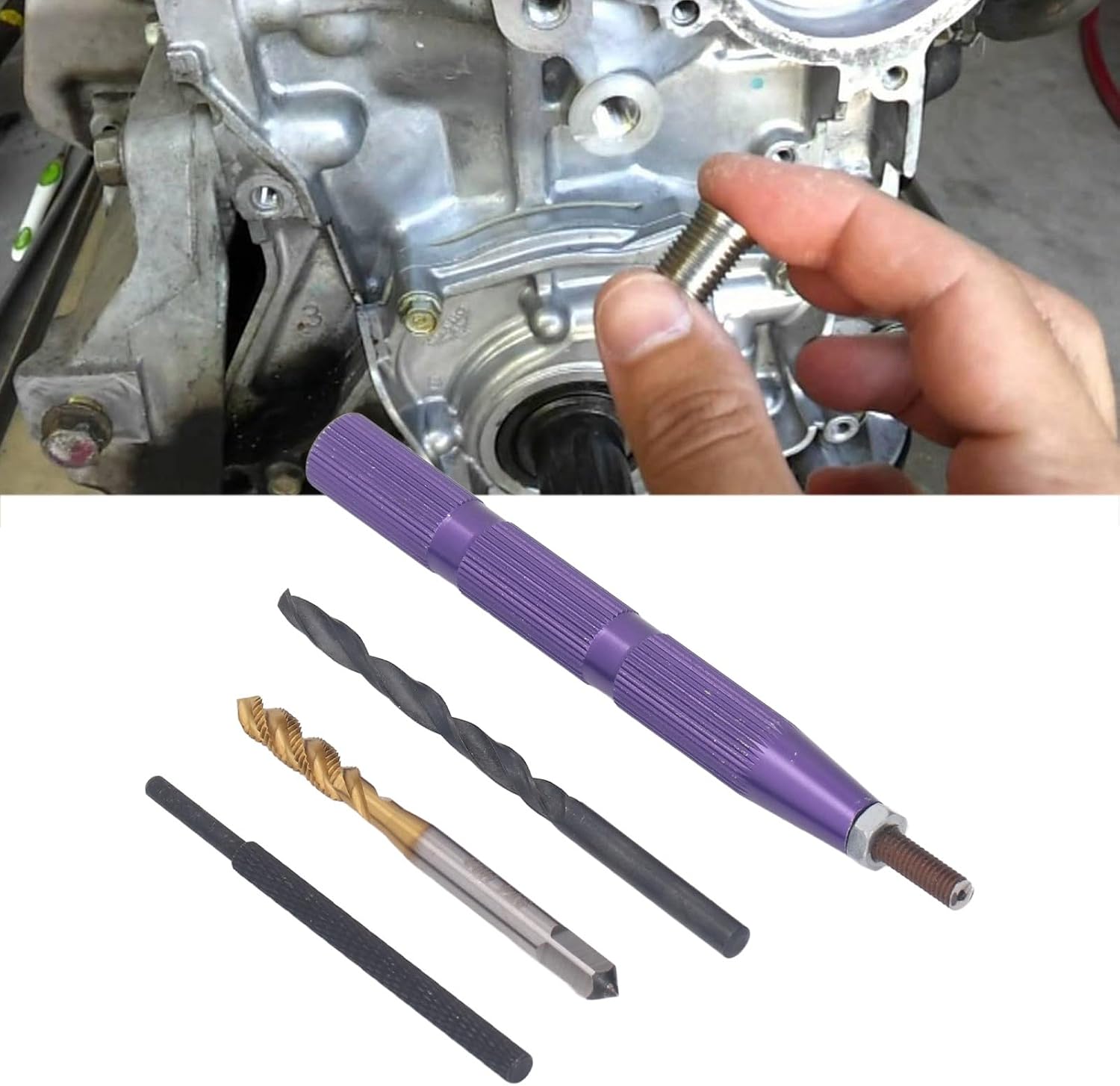 54PCS Set Metric Thread Repair Tool Kit, 304 Stainless Steel Thread Repair Insert Kit M4 x 0.7 x 2D