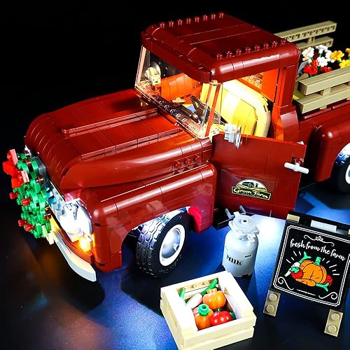 Miniatura 9 de Kyglaring Kit de iluminación LED para Lego Lego Creator Pickup Truck 10290 y juego de luces compatible con Lego Vintage 1950s Pickup Truck Kit de