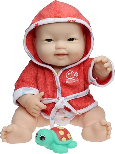 JC Toys Juego de regalo para la hora del baño con adorables lotes asiáticos para amar a los bebés de 14 pulgadas, todas las muñecas lavables de