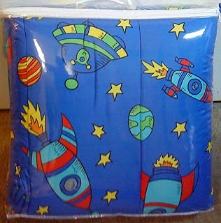 Morgan Kids Spacey Space Rocket Star Planets Etc Twin Microfiber Reversible Comforter