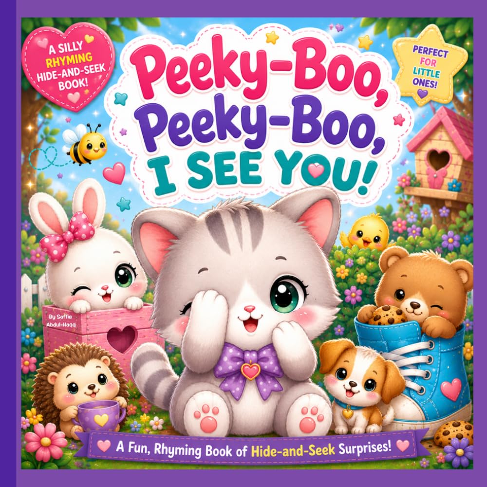 Peeky Boo, Peeky Boo, I See You!: A Fun, Rhyming Book of Hide-and-Seek Surprises! Ages 3-7 Interactive Learning Book