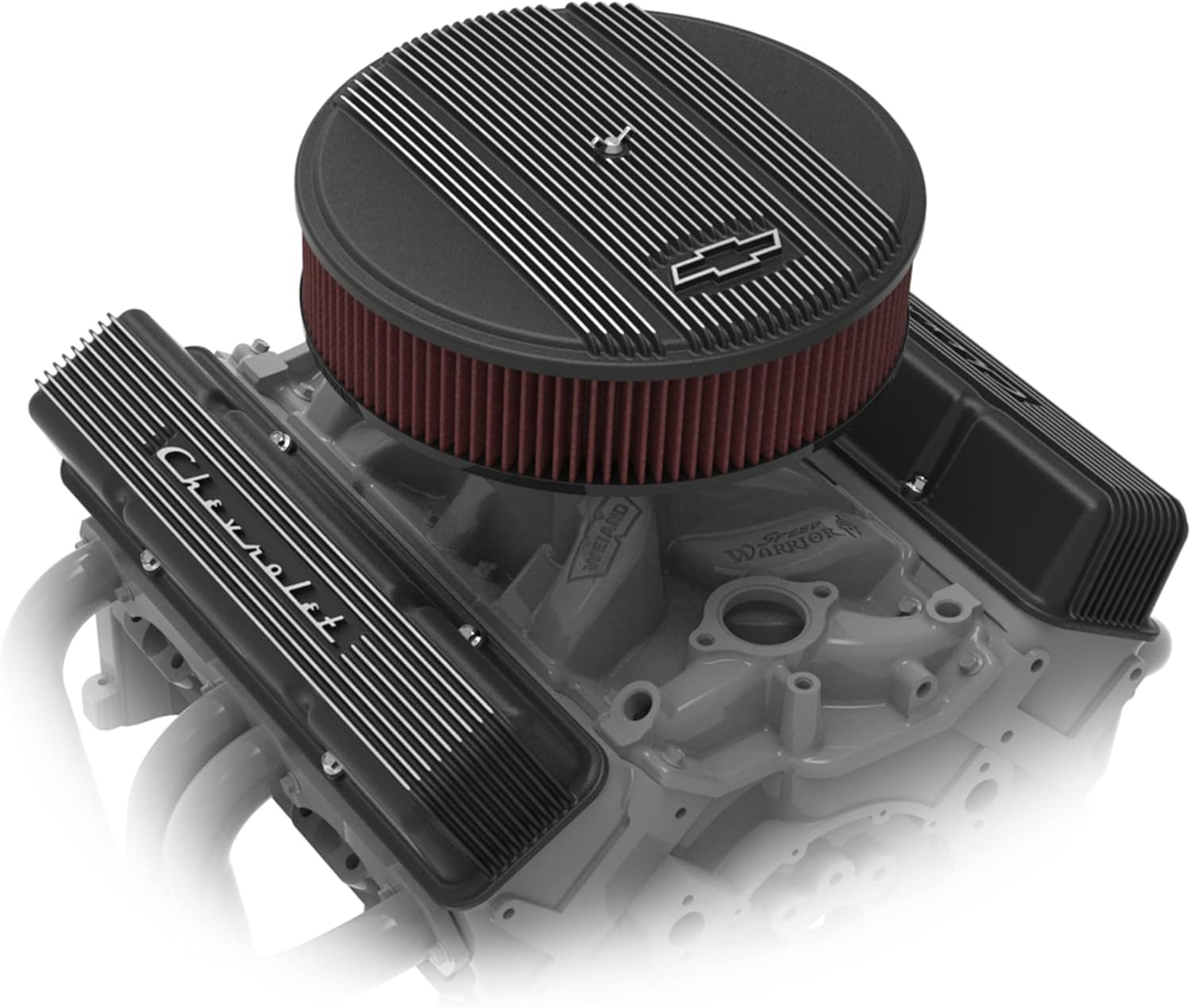 Holley Bowtie Air Cleaner, Finned,14X3 Premium Blk