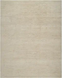 Lori Buft Gabbeh Hand Knotted Oriental Rug, Bone White, 7'9"x9'8"