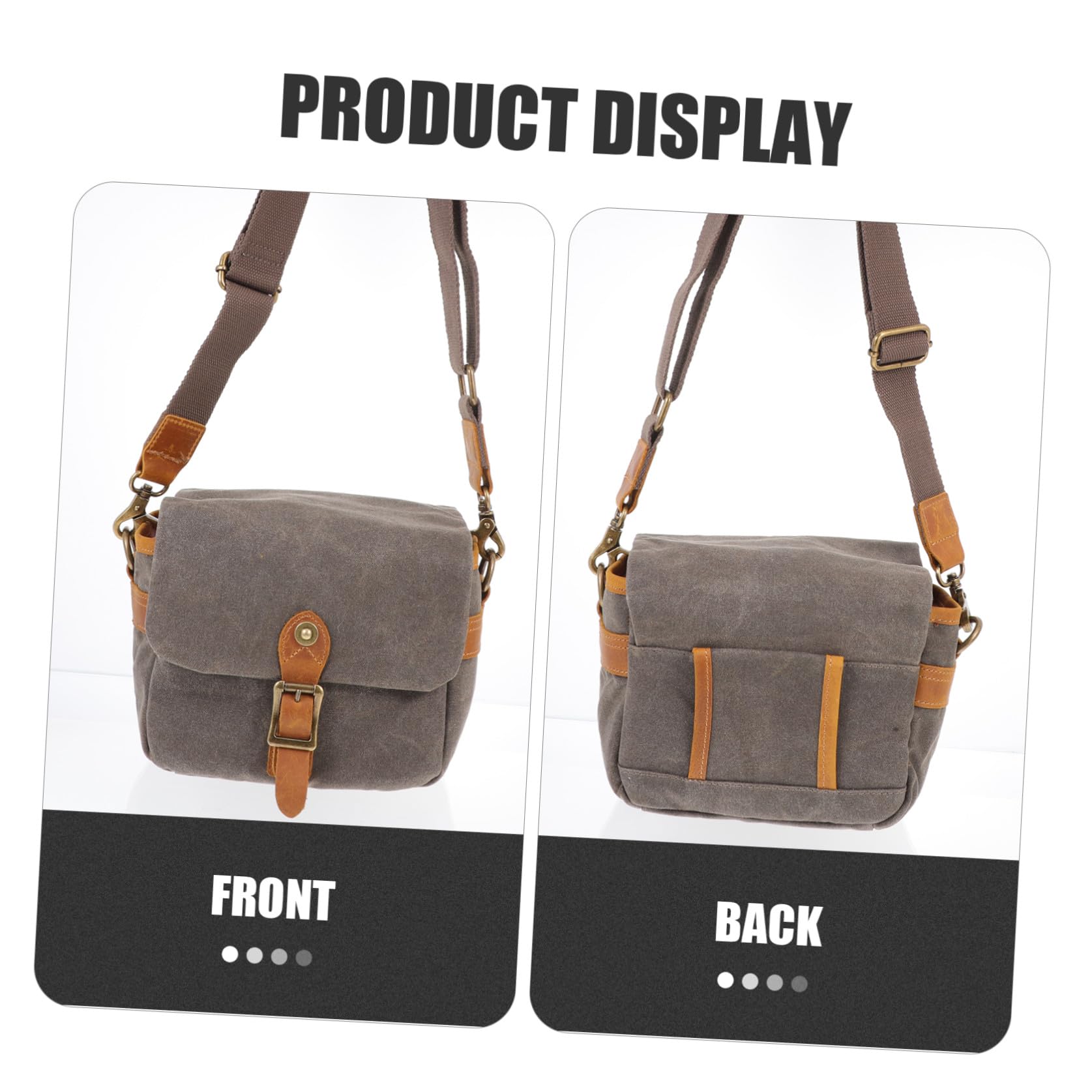 jojofuny Borsa per Macchina Fotografica in Tela Verde Tracolla a Coulisse, Borsa Portatile per Fotocamera Mirrorless, per Viaggi e Fotografia All'aperto