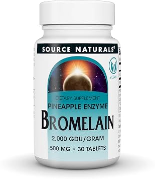 Source Naturals Bromelain, 500 mg - 30 Vegan Tablets
