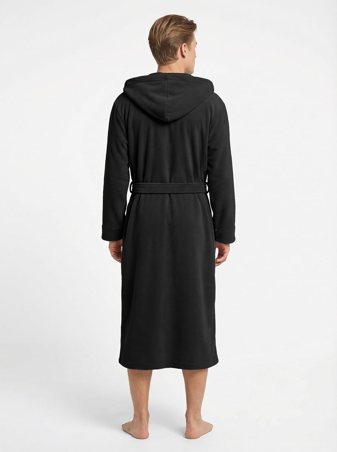 Andrew Scott Men's Hooded Plush Fleece Bathrobe | Ultra Soft Long Spa Robe | Ultimate Comfort & Warmth | Multi Packs Colors - Image 3