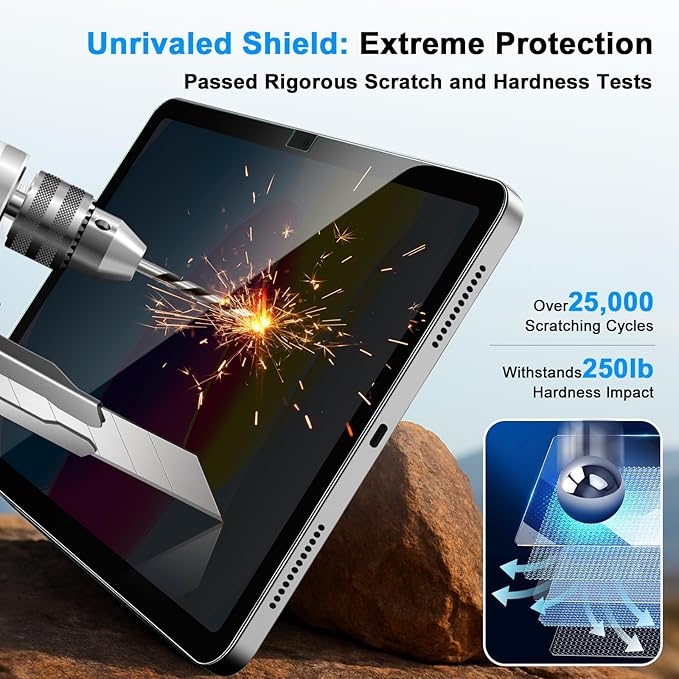 Protector de Pantalla JSUSOU Anti Espias para iPad 11 Pulgadas miniatura 7