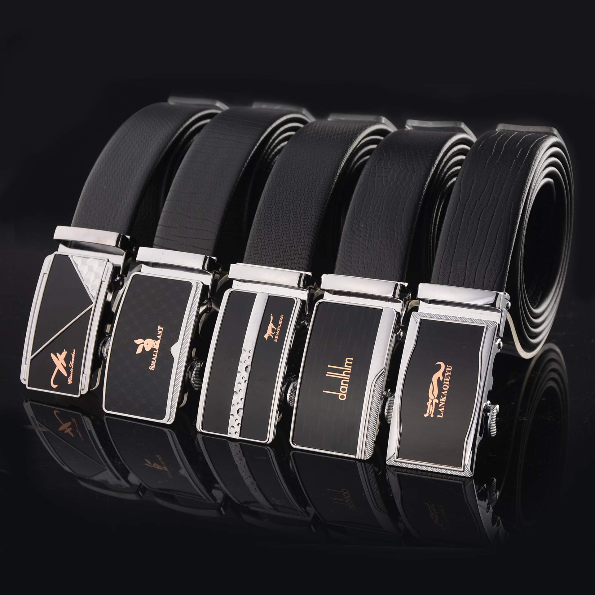 Elke dag Herenriem met tandeloze automatische gesp Moderne heren casual leren riem Brede basiskledingriem voor heren voor werk en dagelijks gebruik Elastisch