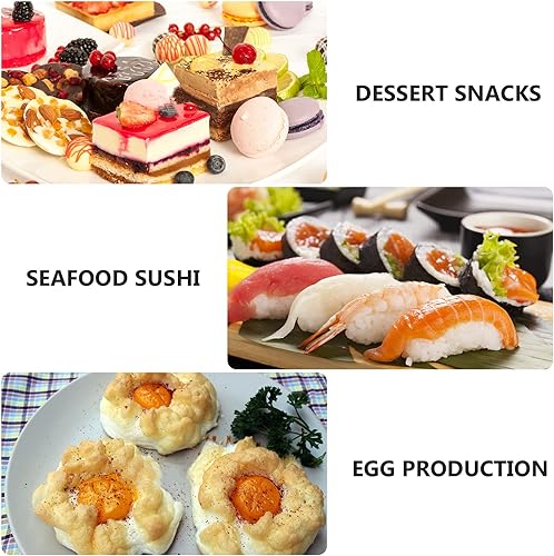 Miniatura 4 de DOITOOL Plato para hornear Escargot de 6 agujeros, 1 plato Escargot de acero inoxidable con pinzas Escargot y tenedores para mariscos, platos de 8