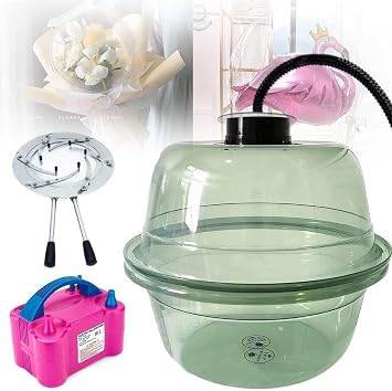 New Balloon Stuffing Machine with Electric Balloon Pump and Flaring Pliers, Balloon Gift Wrapping Machine, DIY Balloon Filling Tool Kit for Wedding Christmas Birthday Party