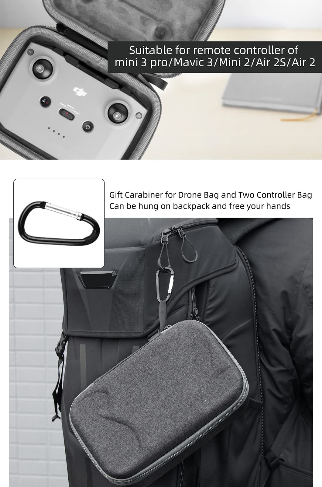 YYFRIEND Remote Control Storage Bag Shoulder Bag for DJI RC N1 Remote Control