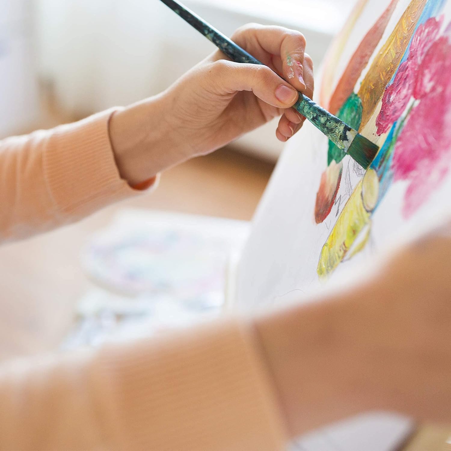 Artistik 11"x14" Paint Canvas Panels (Pack of 12) – 100% Medium-Grade Cotton Blank Canvas Painting Boards – White Canvases for Painting with Oil, Acrylic & Mixed Media Art