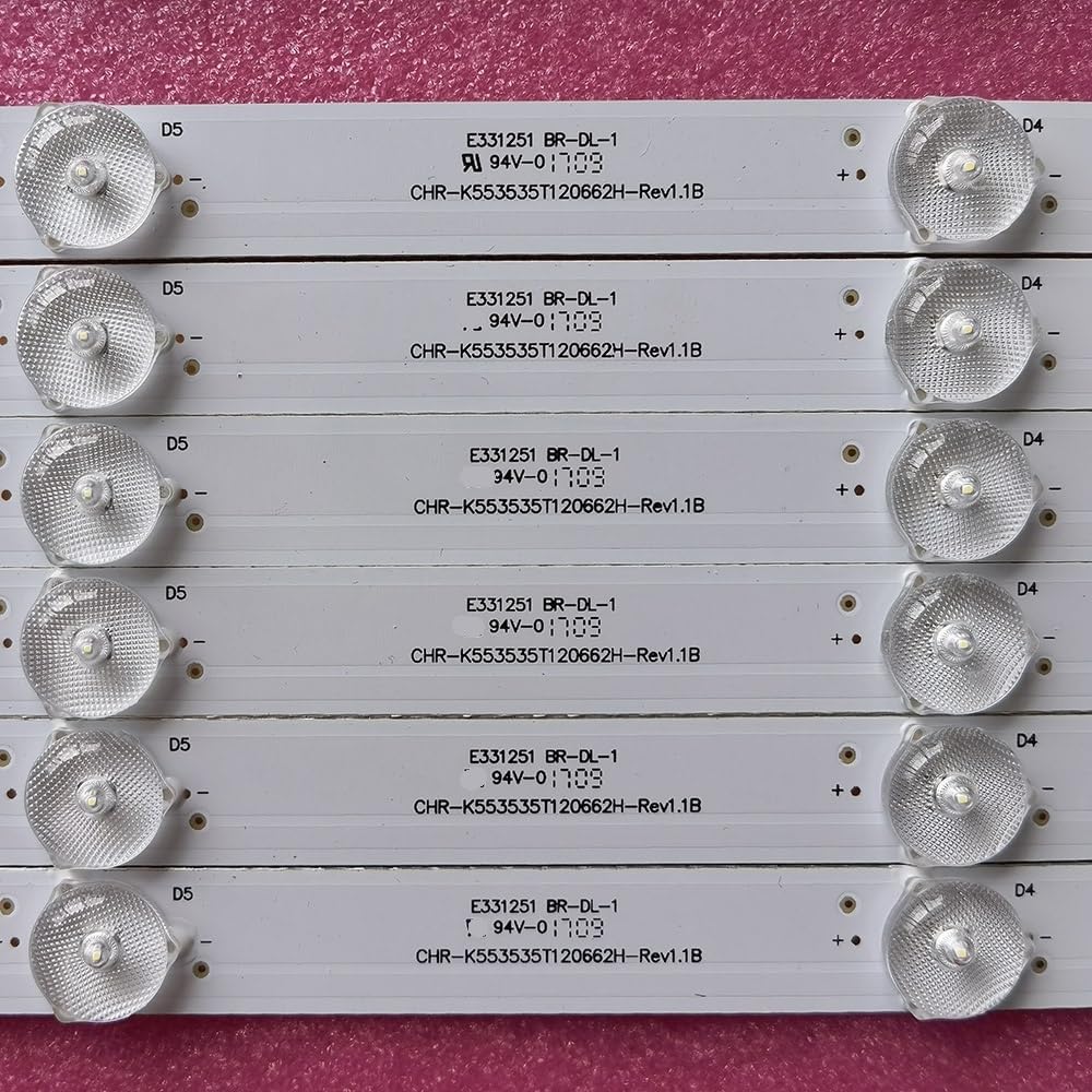 Compatible Backlight Bar Model CRH-K553535T120662H 8149010655018 55E6 55G5U 55E6T 12-55GST-12X6-0217A