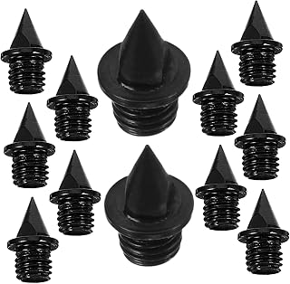 Toddmomy 20 Piezas Tachuelas de Carbono Pista de Picos Correr Clavos para Pista espigas para Zapatos atlético Corriendo Picos Zapatillas Deportivas con Pinchos Picos de Zapatos Acero Negro