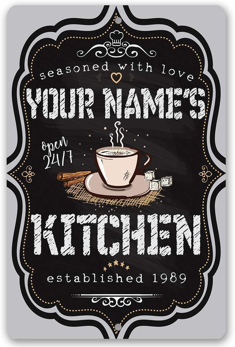 Kitchen Decor and Accessories - Personalized - Kitchen - Metal Sign - Indoor/Outdoor - Vintage Rustic Kitchen Decor, Perfect Kitchen Signs Wall Decor Farmhouse, Kitchen Wall Art Decorations