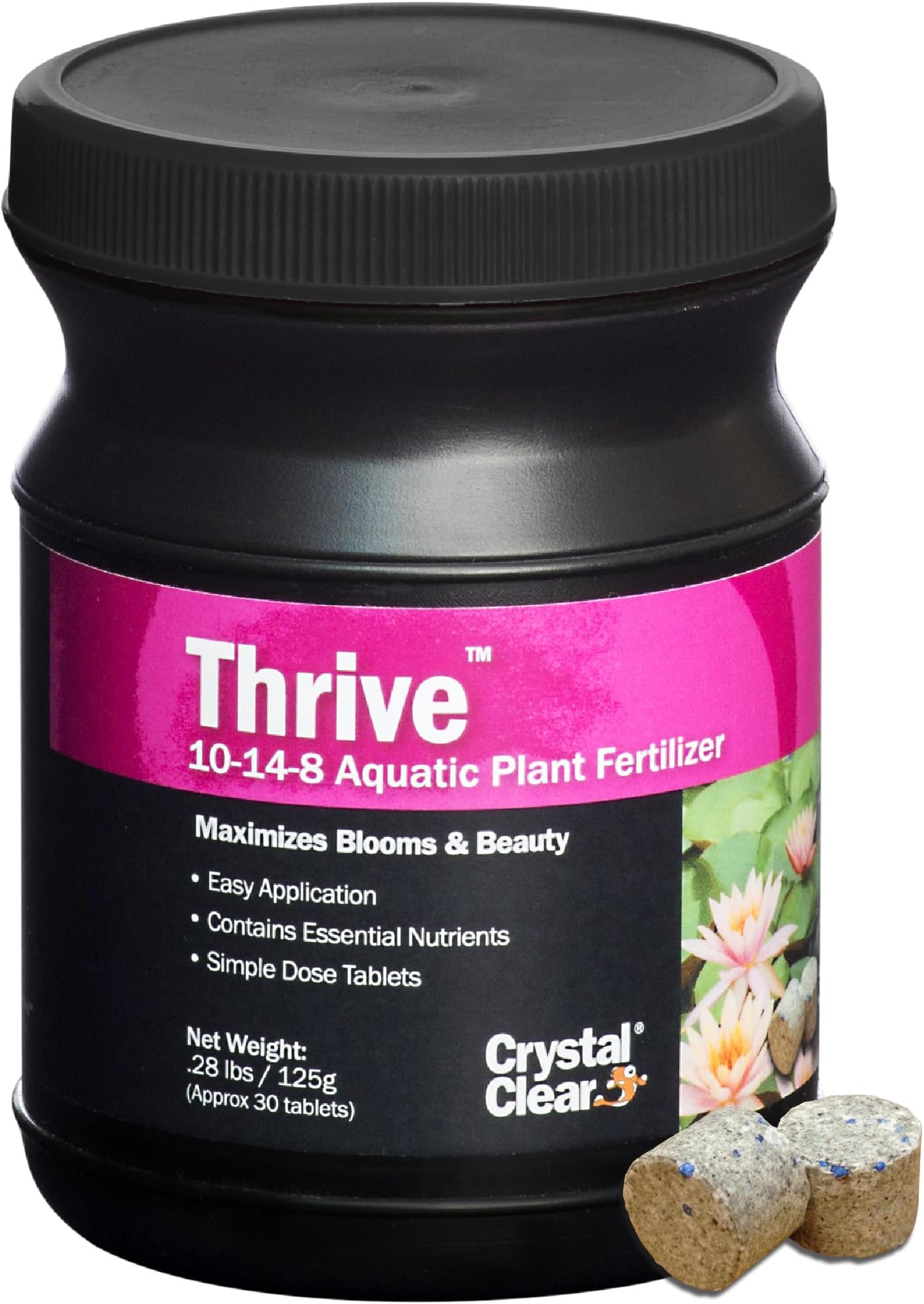CrystalClear Thrive Pond Plant Food, Fish Safe Fertilizer, 30 Tablets