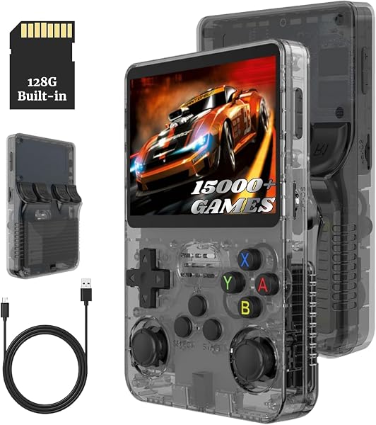 MINYII 128G R36s Retro Gaming Console with 21000 Games