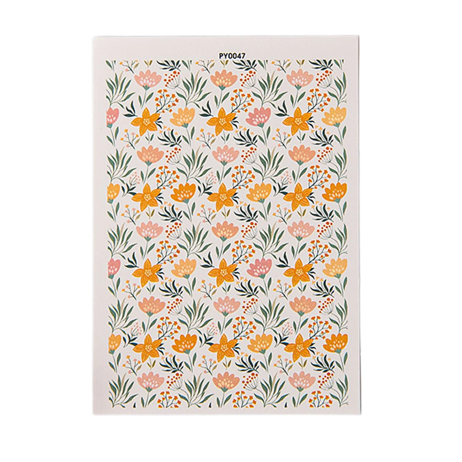 NEWFT Pottery Ceramic Clay Transfer Paper Colorful Flower Colorful Decals Stickers Earrings Jewelry Making Water Soluble Water Transfer Paper