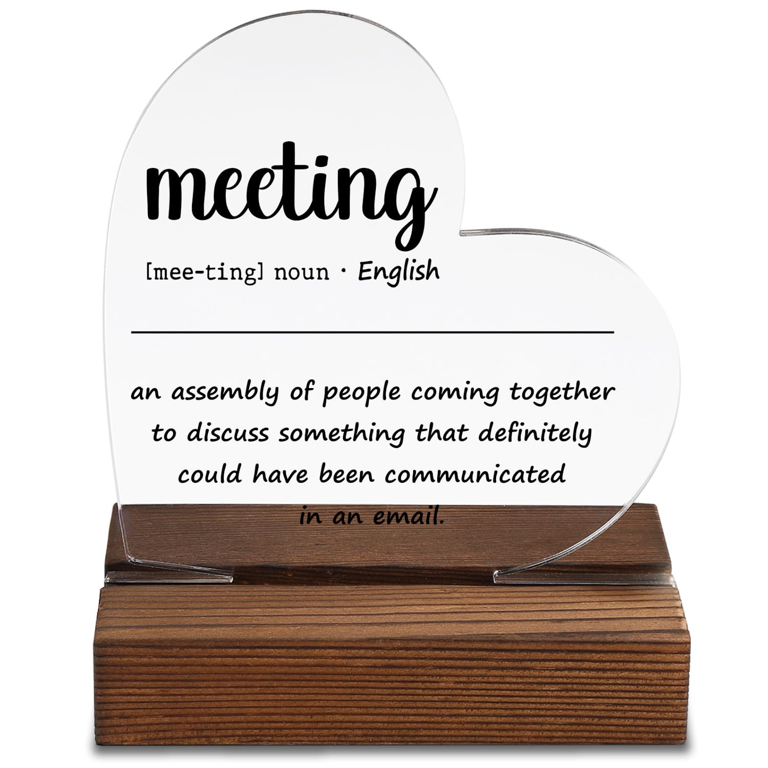 Meeting Definition, Funny Home Office Signs, Work From Home Gifts, Fun Office Decor, Humorous Office Decor, Office Humor Signs, Funny Office Plaque Decorative Signs ZOH1