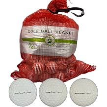Golf Ball Planet 72 Pro V1/Pro V1x Used Recycled Golf Balls in Mesh Bag 3A/2A Condition
