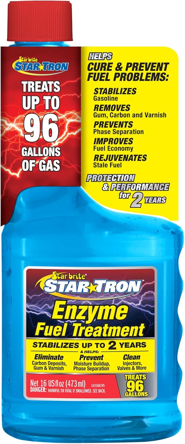 Star Tron Enzyme Fuel Treatment Small Engine Formula - Stabilizes Gas 2 Years, Fixes Ethanol Issues, Boosts Small Engine Performance