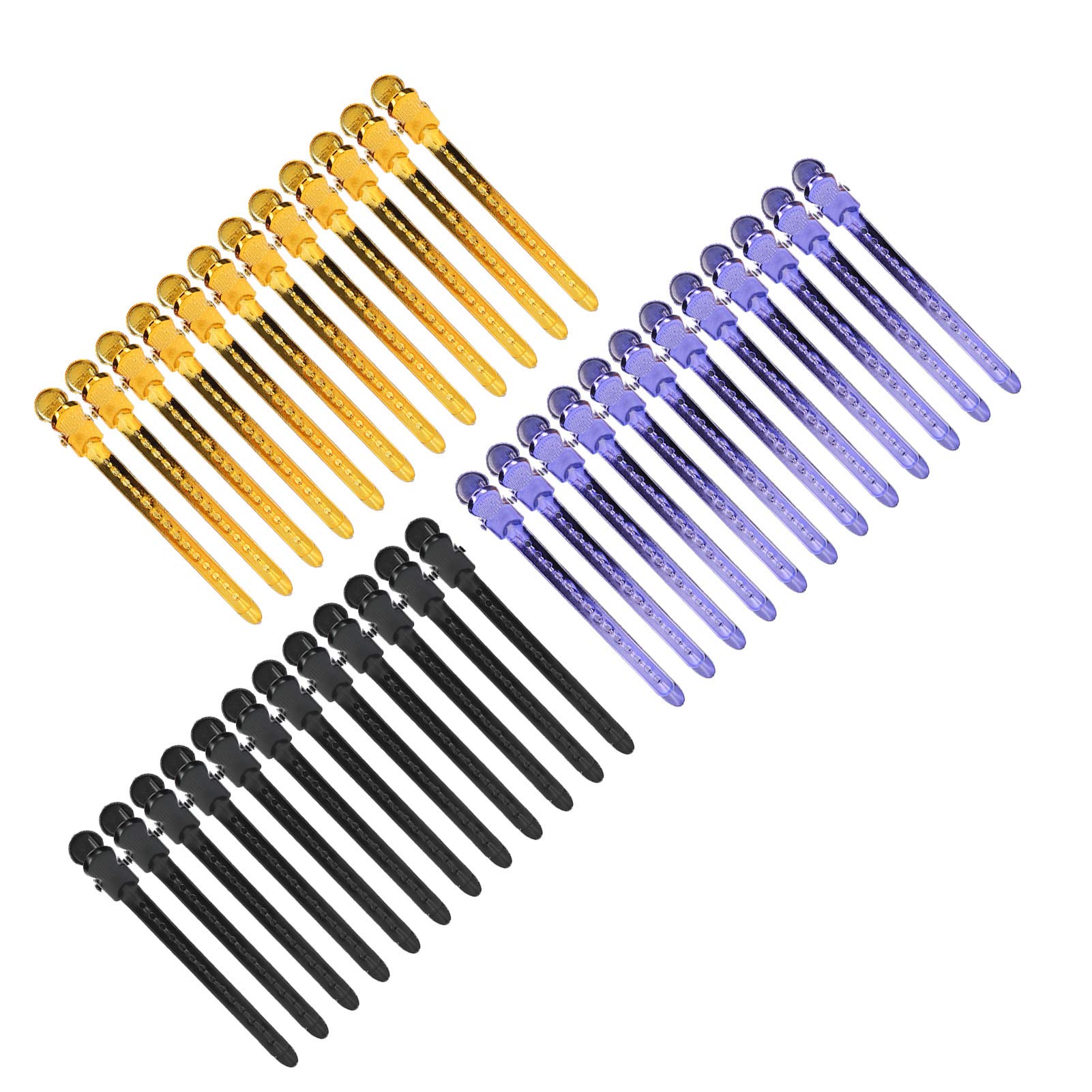 Pinzas para seccionar el Cabello, Pinzas para el Cabello de Pico de Pato, no se oxidan fácilmente, resortes Gruesos, Pinzas para rizos de peluquería para Mujeres para peluquería