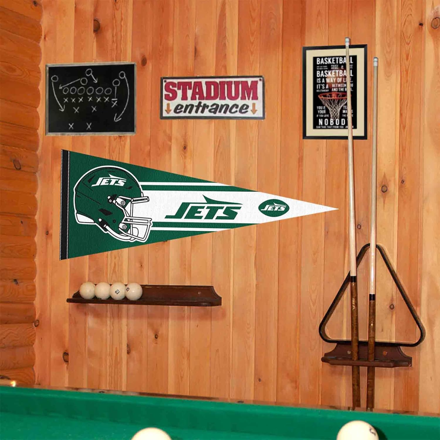 New York Jets Helmet Pennant Banner Flag - Image 2
