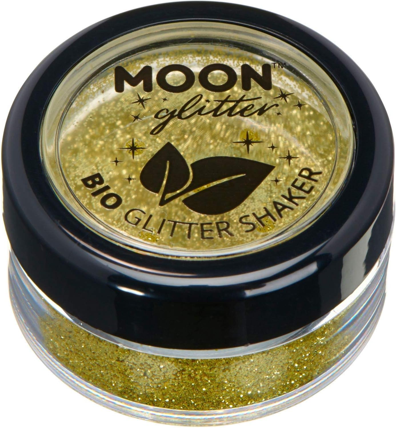 Biodegradable Eco Glitter Shakers by Moon Glitter - 100% Cosmetic Bio Glitter for Face, Body, Nails, Hair and Lips - 5g - Gold
