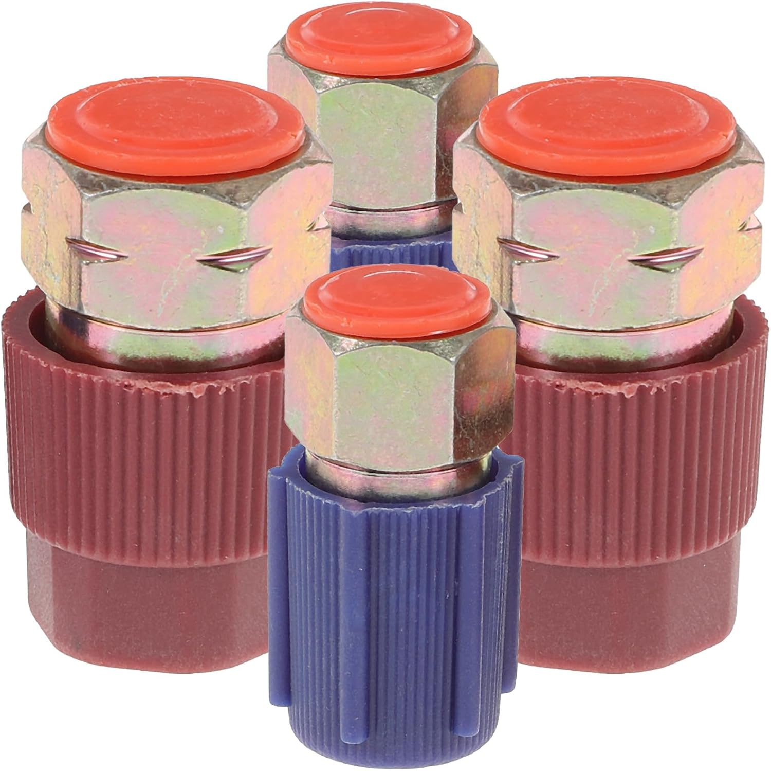 GLEAVI 4 Set to R134a Adapter Retrofit Air 34yf to R134a Adapter to R134a Conversion Stand for Glass Dispenser Adaptor Valve Core Conversion Adapter Recharge Connector Car