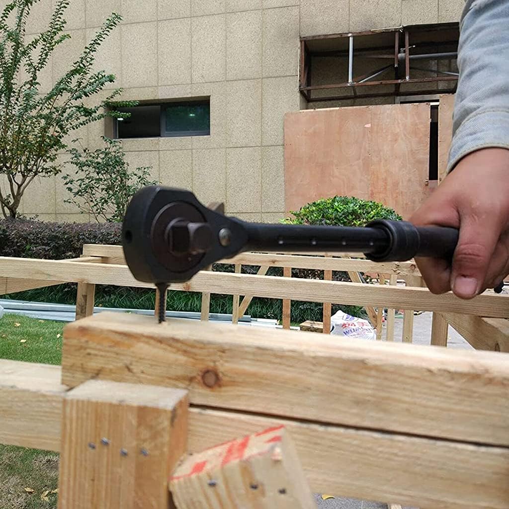 Quick Wrench Hardware Repair Tools for Car Truck Large-scale Equipment Woodworking and Electric Lightweight Ratchet Handle Extender Set