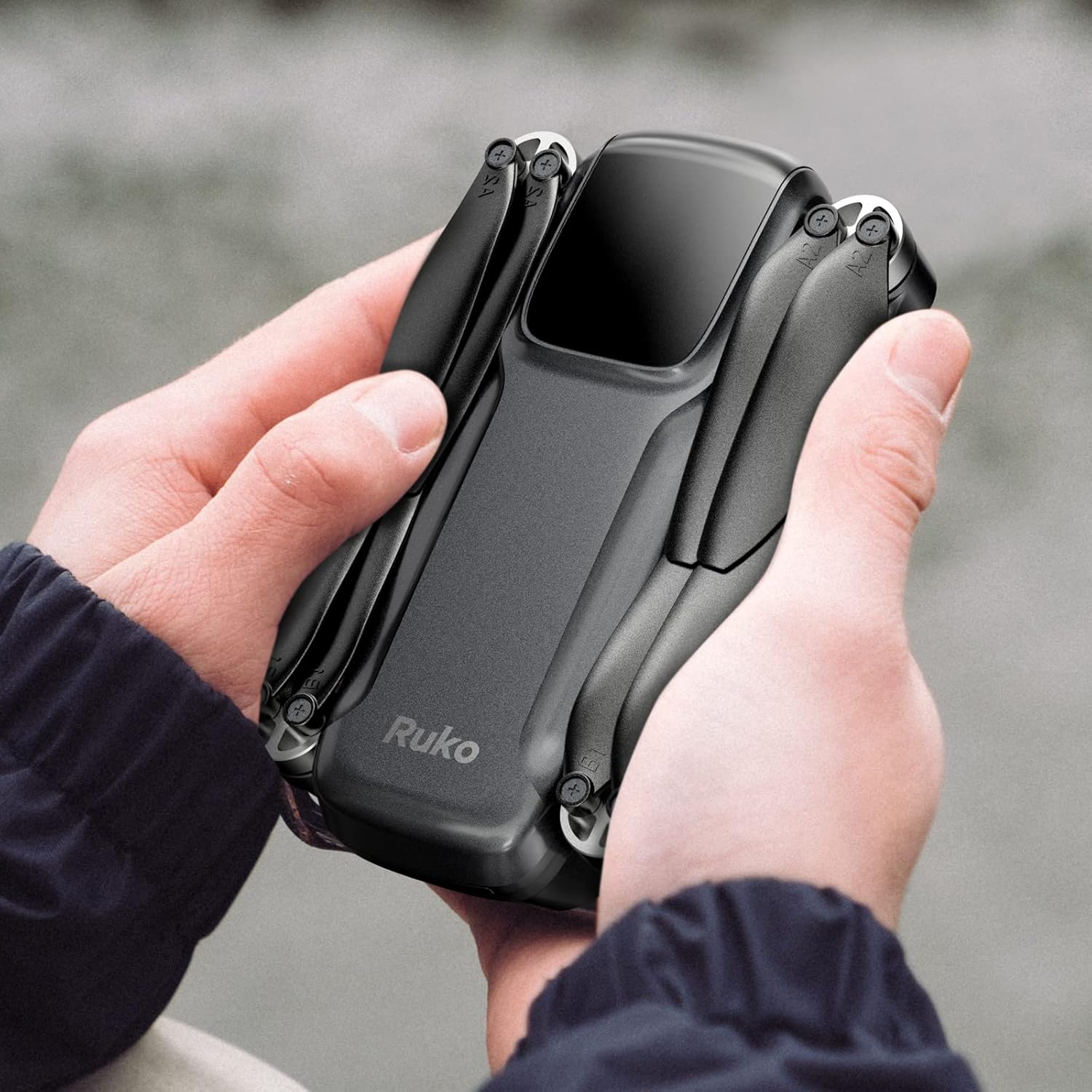 Ruko Portable Drone with 4K Camera for Adults, 5G FPV GPS Drone for Beginners with Live Video, Brushless Motor, Auto Return, Follow Me, Circle Fly, RC Quadcopter