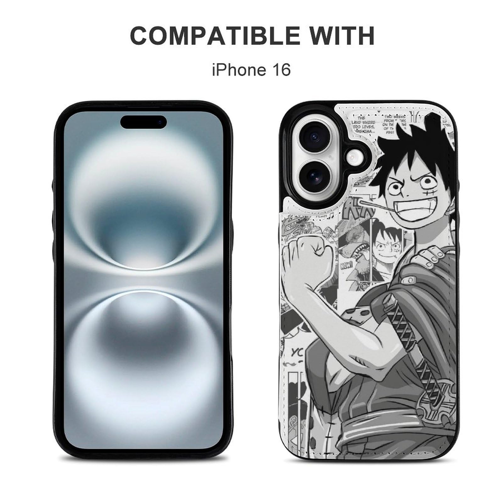 Amazon.co.jp: iPhone 16 ケース 手帳型 ワンピース ルフィ ONE PIECE