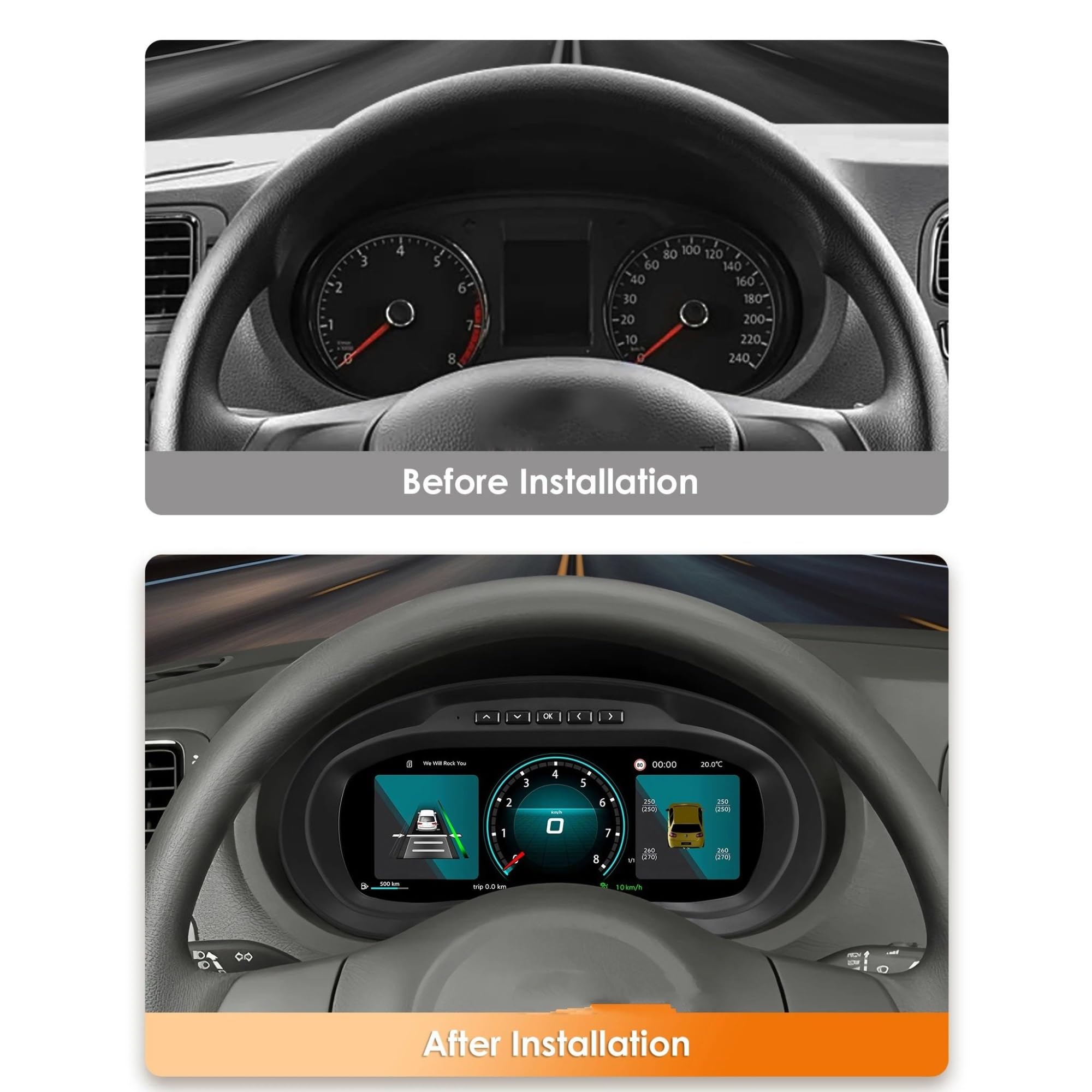 Pantalla para Coche para Polo 6R MK5 2009-2017