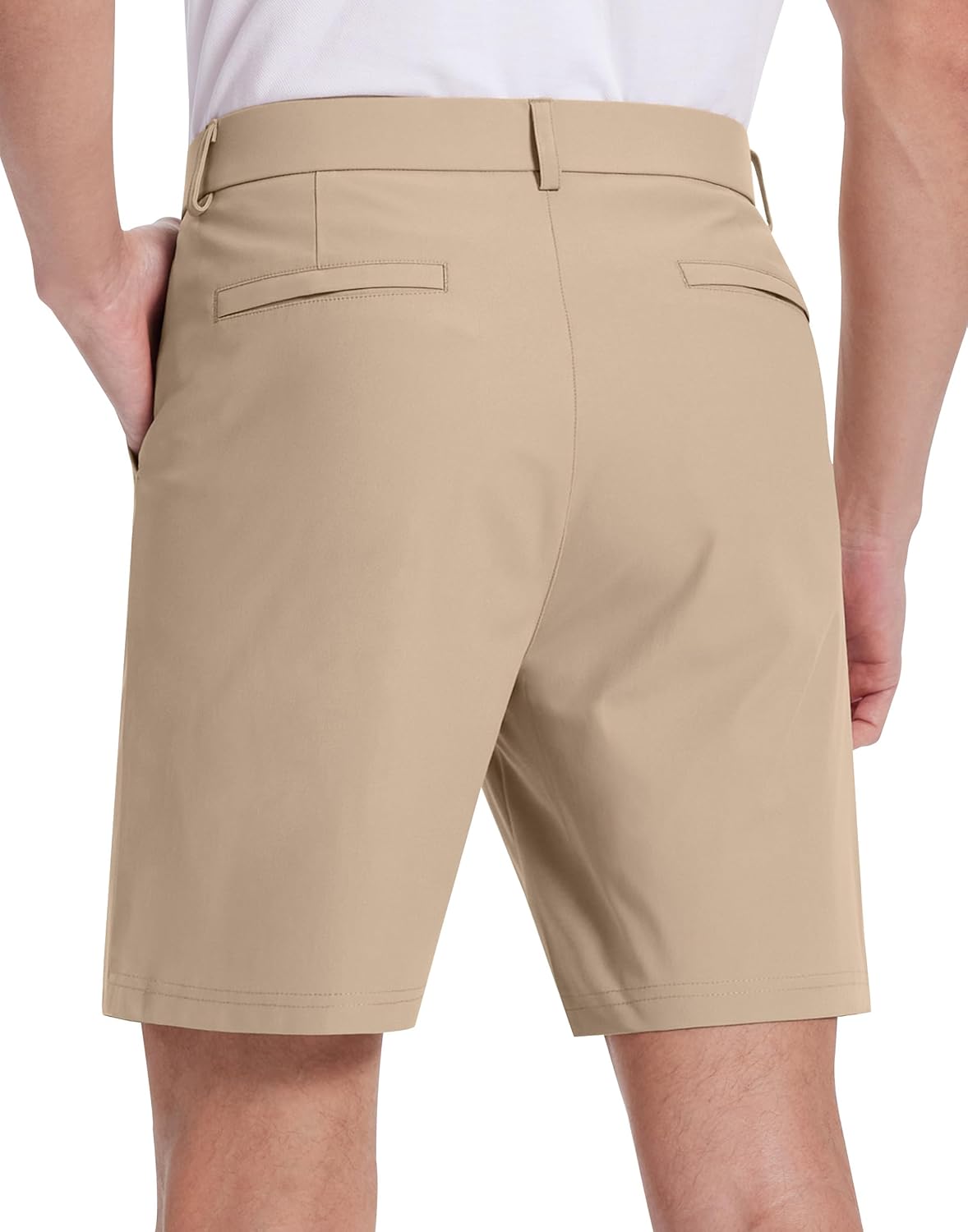 Mens Golf Dress Shorts 7 Inch Inseam Stretch Work Shorts Quick Dry Casual Lightweight Flat Front Shorts with 5 Pockets - Image 2