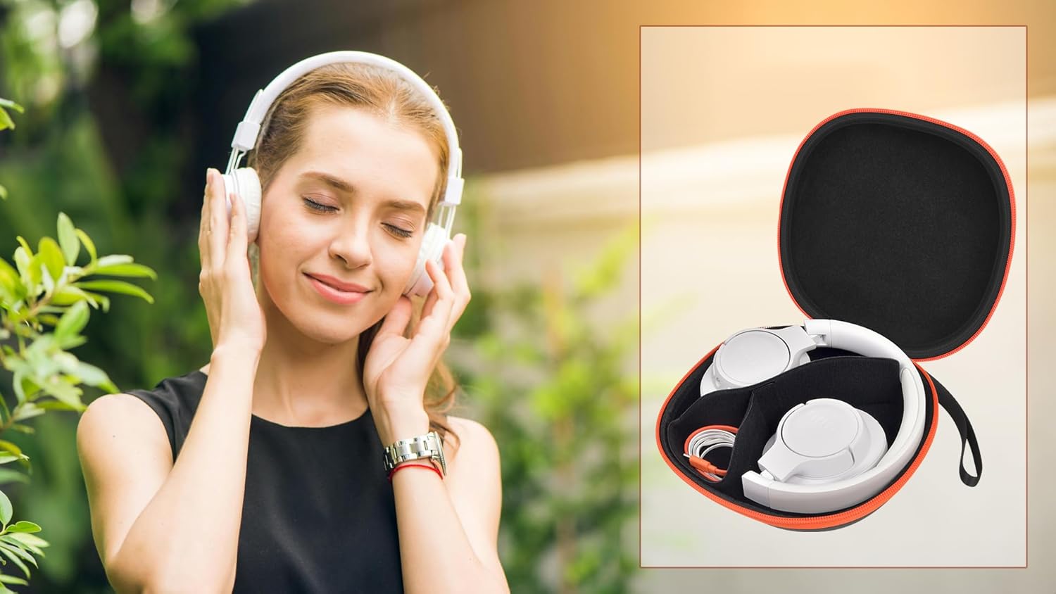 Hard Case Compatible with JBL Tune 720BT/ 770NC/ Live 770NC/ 660NC/ 650BT/ 670NC/ 710BT/ 760NC/ 700BT/ 750BT Over The Ear Headphones Wireless Bluetooth (Box Only) - Black - Image 9