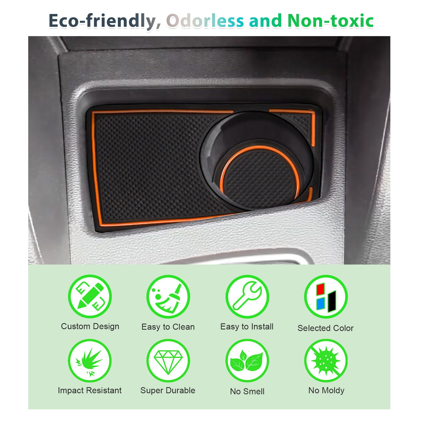 GAFAT Renaul-t/Dacia Duster 2 Facelift 2022 2023 Tapis Antidérapants, Duster 2023 Tapis en Caoutchouc, Tapis de Console Centrale, Rangement, Couture de Porte, Dacia Duster Accessoires (Blanc