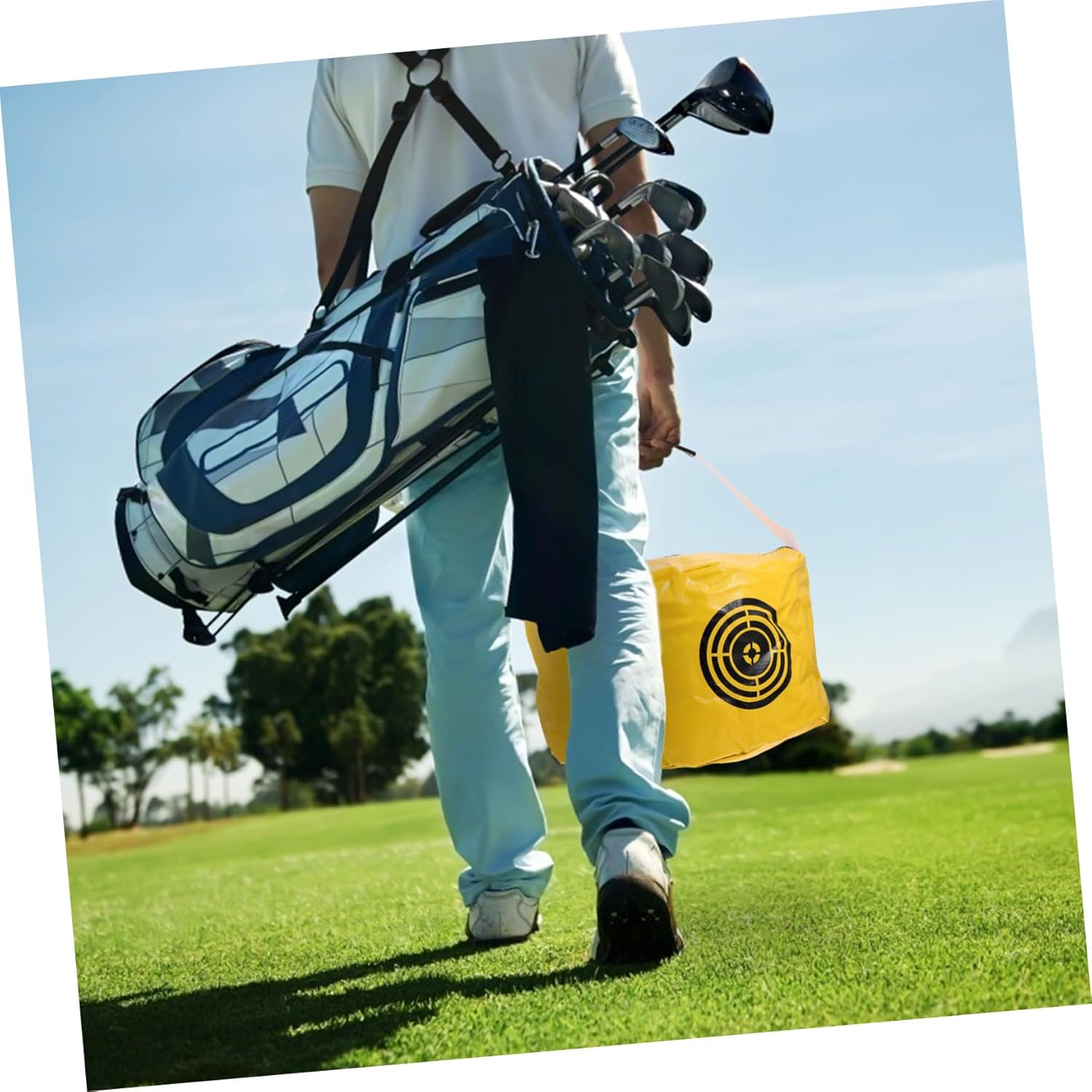 Golf Swing Hitting Bag Practice Tool for Indoor and Outdoor Training Wear-Resistant Smash Bag for Accurate Strength and Rhythm Improvement
