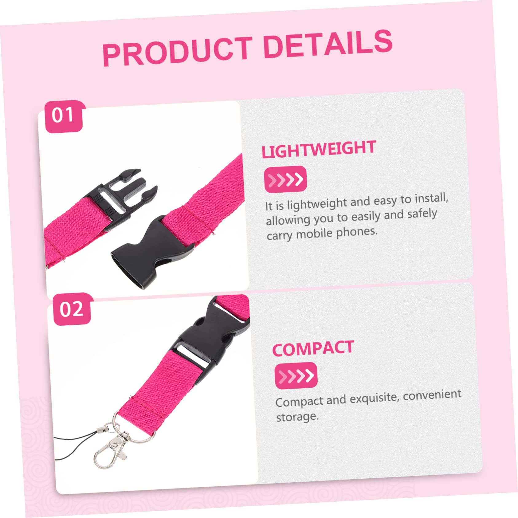 DOITOOL 6 Accessori Per Cordino Chiave In Plastica Da Uomo