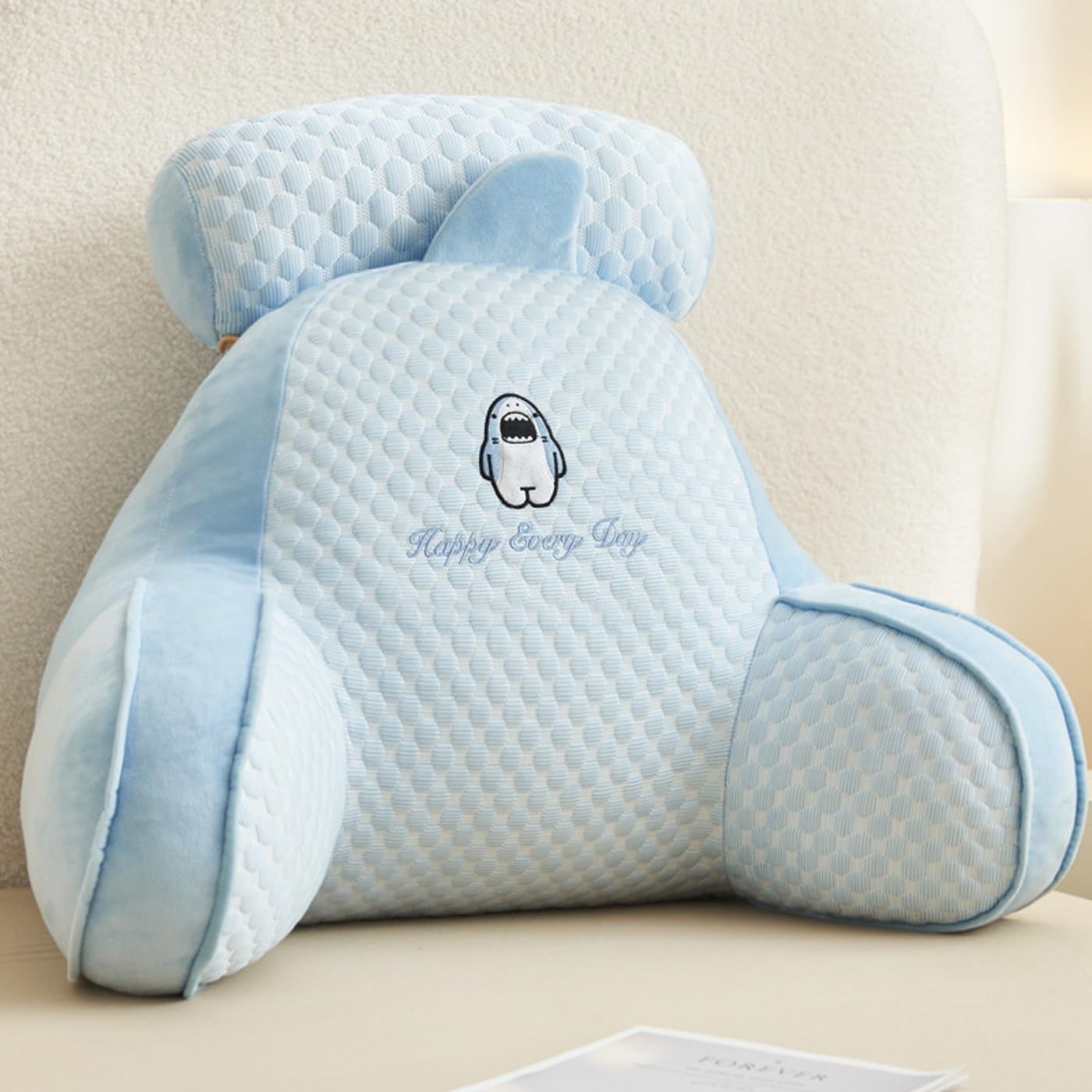 YAZWRJLM Reading Pillow For Bed Adult,Reading Cushion Sofa With Neck/Arm Back Support,Detachable Lumbar Support Backrest Pillow For Sitting Reading Watching TV Games(#7,70x50x25cm)
