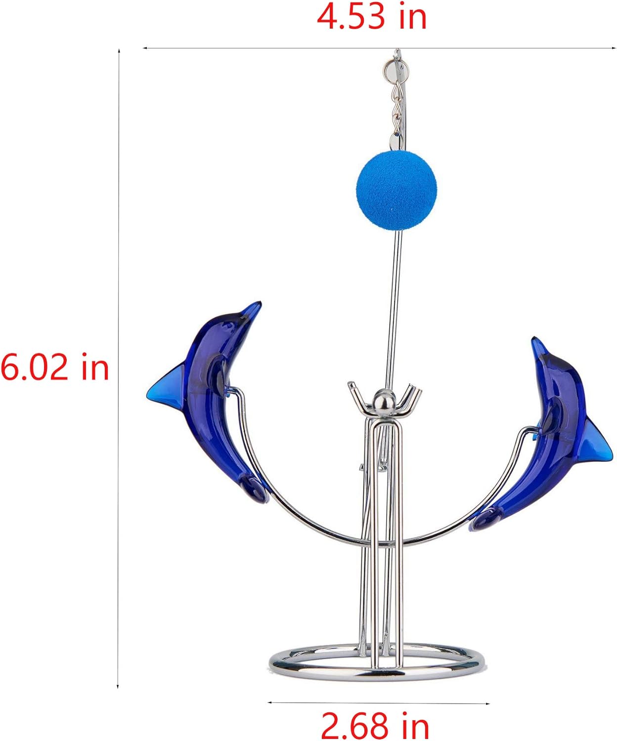Sunnytech Dolphins Kinetic Art Balancing Decompression Toy Decompressive Science Psychology Home Office Decor Desk Decor Toy (WJ121 HL04 Dolphins Toy)