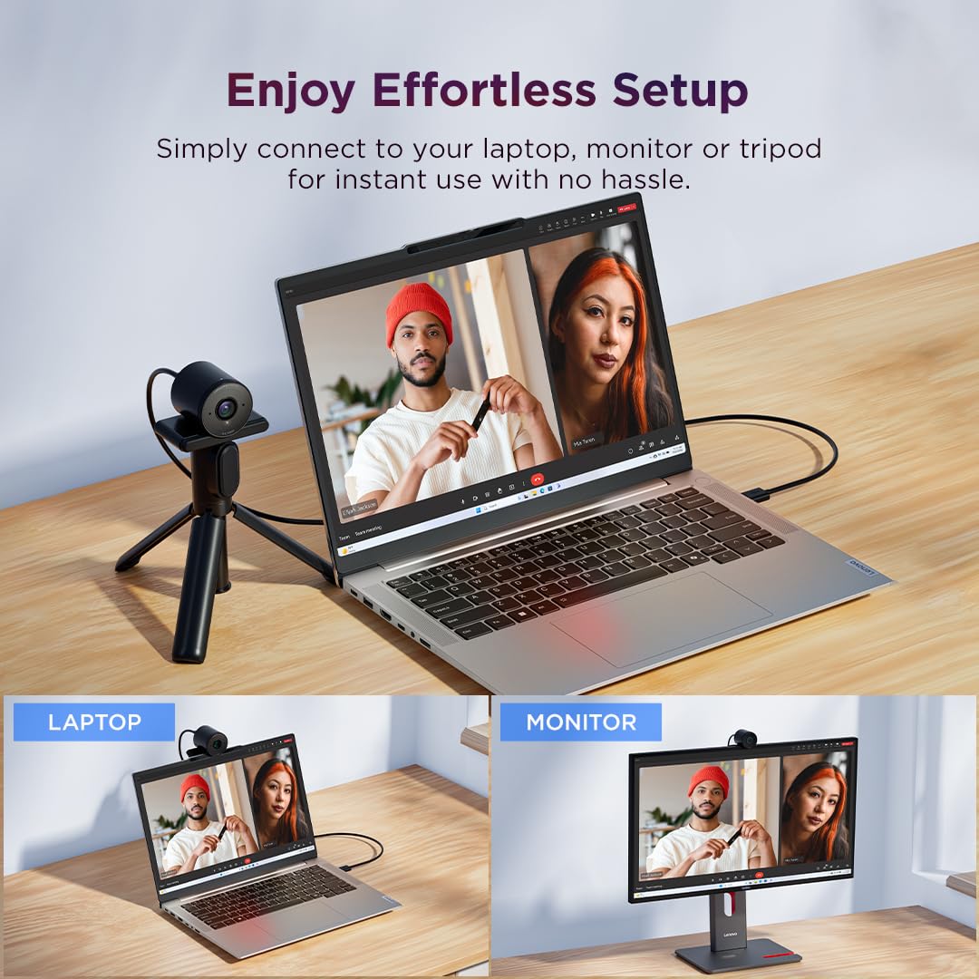 Lenovo 4XC1Q44952 webcam 2 MP 1920 x 1080 Pixel USB 2.0 Nero