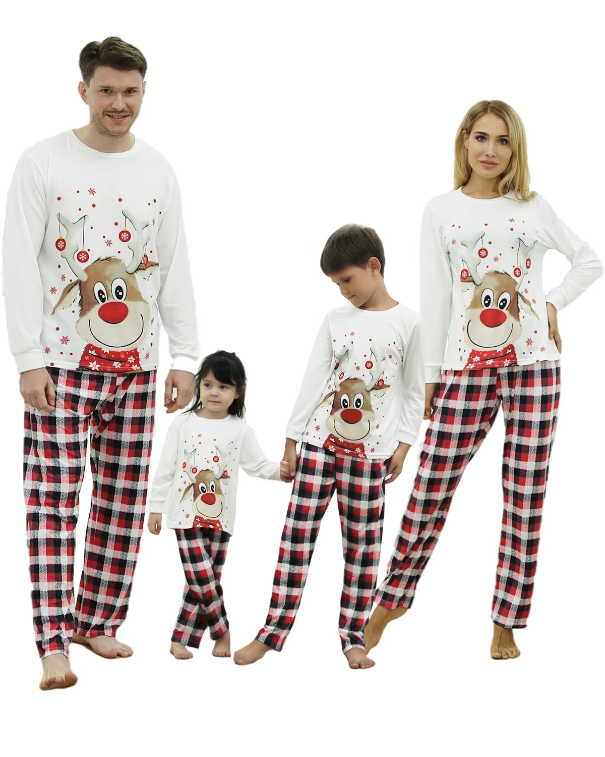 Kouric Family Christmas Pyjamas Set-Matching Christmas Pyjamas,Cotton Christmas Pjs Family...