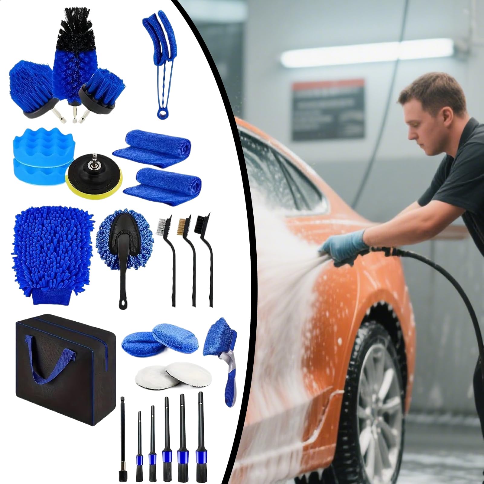 Prodotti Per Pulizia Auto | Set Spolverini Interni Veicolo | Kit Anti Graffio per Pulizia Interni ed Esterni Veicolo