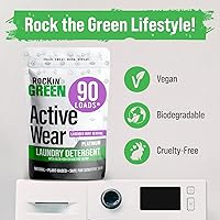 Vista 62 de Rockin' Green Detergente para ropa sucia, a base de plantas, detergente en polvo natural para ropa, vegano y biodegradable, seguro para pieles