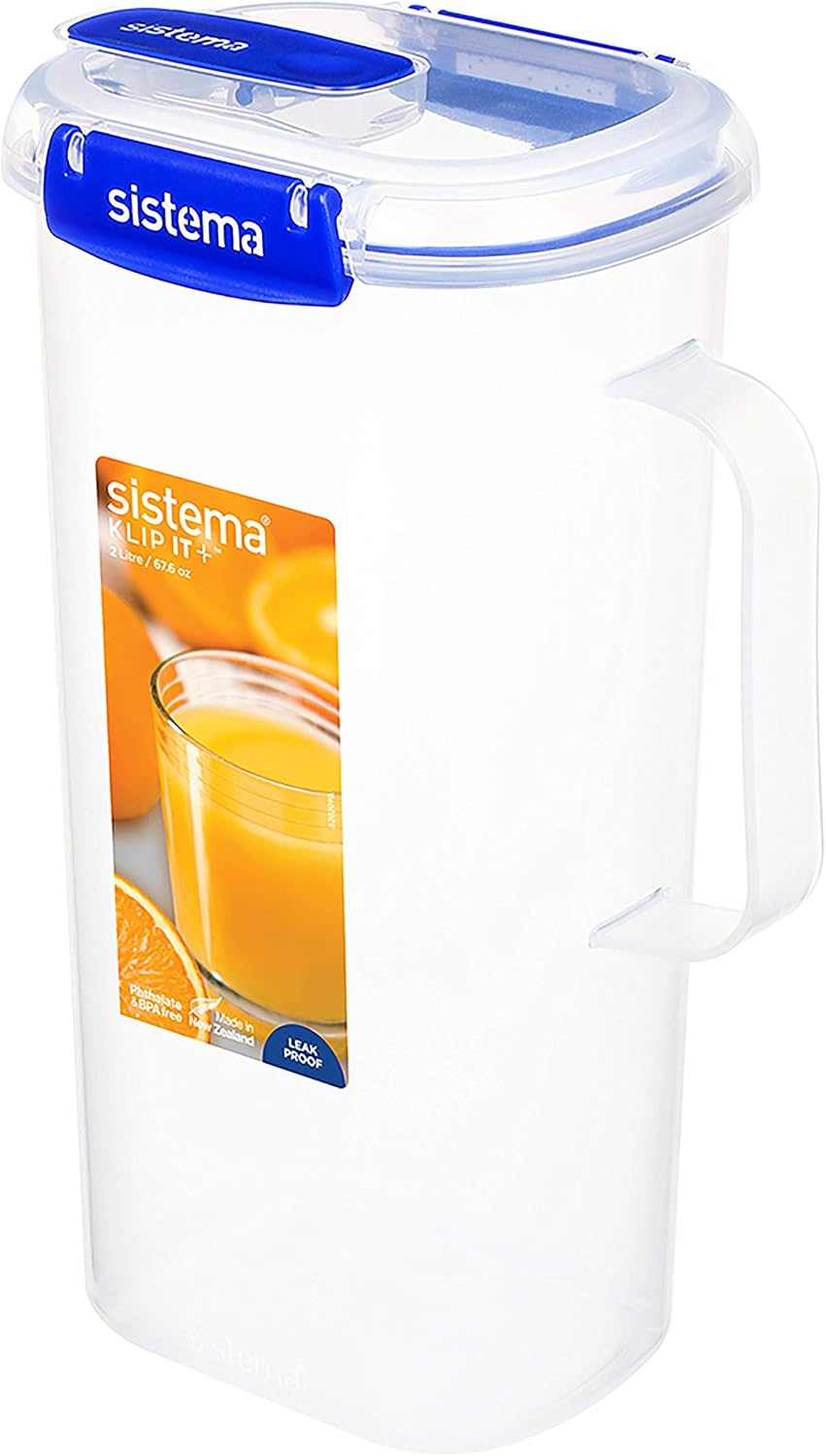 Sistema KLIP IT Plus Leakproof Juice Jug, Transparent, 2L - Image 3