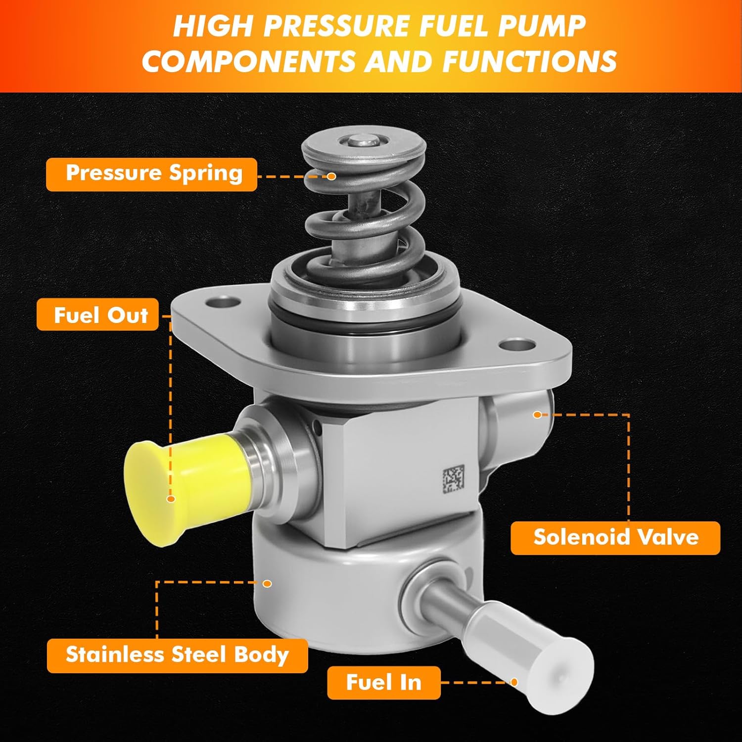 2014-2019 High Pressure Fuel Pump Compatible for Hyundai Azera Genesis G80 2015-2018, for Kia Cadenza K900 Sedona Sorento 2014-2018 3.3L 3.8L, Replace 35320-3C220 353203C220