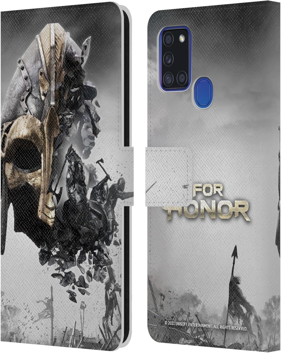 Head Case Designs Officially Licensed for Honor Samurai Key Art Leather Wallet Case Compatible with Samsung Galaxy A21s (2020)