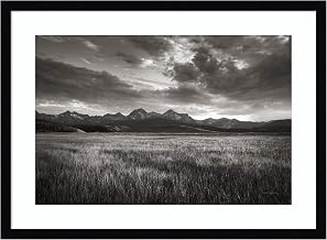 Amanti Art Framed Wall Art Print 19x25 Stanley Basin Sawtooth Mountains Idaho by Alan Majchrowicz, Landscapes Wall Art, Rustic Farmhouse Decor, Medium Poster Painting Artwork for Living Room, Bedroom