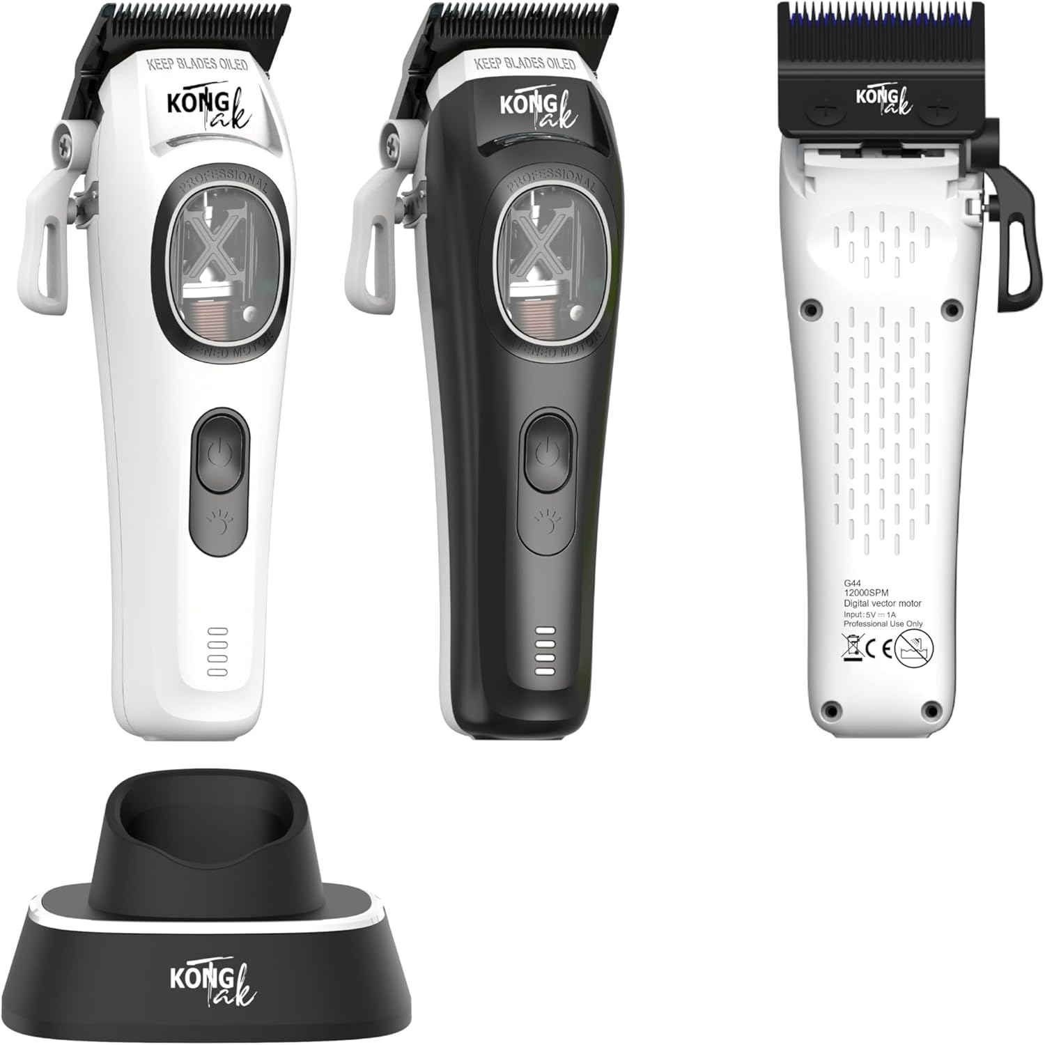 G44 Professional Hair Clipper with Digital Vector Motor UP to 12,000 SPM and DLC Blade